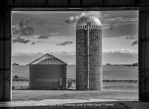 3rd Place Digital B&W Advance Level by Mark Karrer - Framed