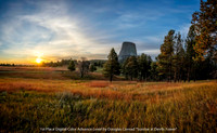 1st Place Digital Color Advance Level by Douglas Conrad - Sunrise at Devils Tower