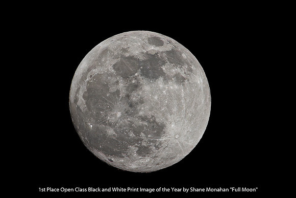 1st Place Open Class Black and White Print Image of the Year by Shane Monahan - Full Moon