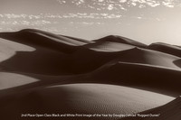 2nd Place Open Class Black and White Print Image of the Year by Douglas Conrad - Rugged Dunes