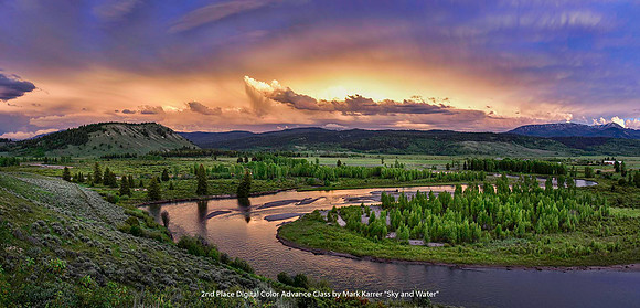 2nd Place Digital Color Advance Class by Mark Karrer - Sky and Water
