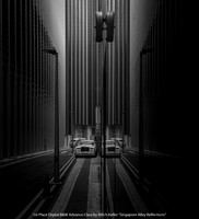 1st Place Digital B&W Advance Class by Mitch Keller - Singapore Alley Relections