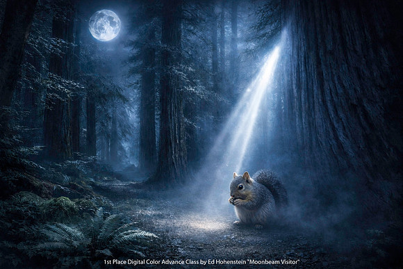 1st Place Digital Color Advance Class by Ed Hohenstein - Moonbeam Visitor