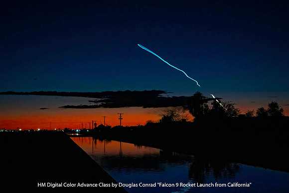 HM Digital Color Advance Class by Douglas Conrad - Falcon 9 Rocket Launch from California