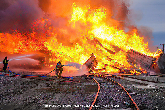 3rd Place Digital Color Advance Class by Ron Nicolls - Fireball