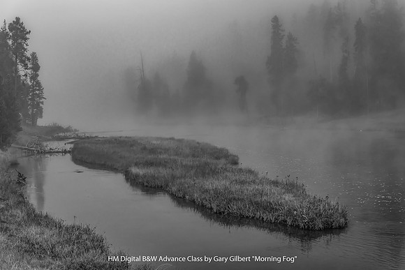 HM B&W Advance Class by Gary Gilbert - Morning Fog