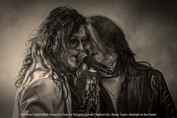 3rd Place Digital B&W Advance Class by Douglas Conrad - Nathan Utz, Steve Taylor, Midnight at the Oasis