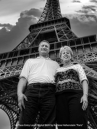 1st Place Entry Level Digital B&W by Karlene Hohenstein - Paris
