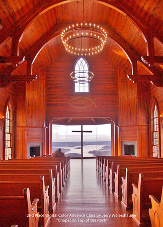 2nd Place Digital Color Advance Class by Jerry Weiershauser - Chapel on Top of the Rock