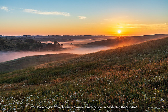 2nd Place Digital Color Advance Clss by Randy Schoener - Watching the Sunrise