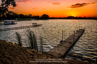 Sunset on Browns Lake by Ron Nicolls