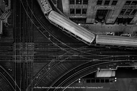 1st Place Advance Class Digital B&W by Mitch Keller - Overlooking the El.jpg