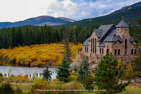 1st Place Digital Color Entry Level by Denis Hirshman - St. Melo Chapel