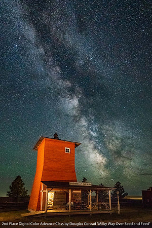 2nd Place Digital Color Advance Class by Douglas Conrad - Milky Way Over Seed and Feed.jpg