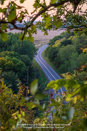 2nd Place Entry Level Digital Color by Randy Schoener - Highway 12 From Dakota Point Overlook.jpg