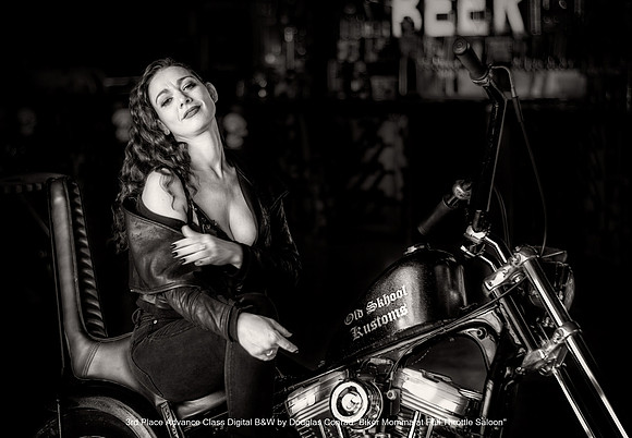 3rd Place Advance Class Digital B&W by Douglas Conrad - Biker Momma at Full Throttle Saloon.jpg