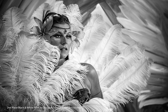 2nd Place Black & White Print by Douglas Conrad - Feather Dancing.jpg