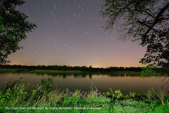 HM Color Print By Shane Monahan "Star Trails Over the Missouri"