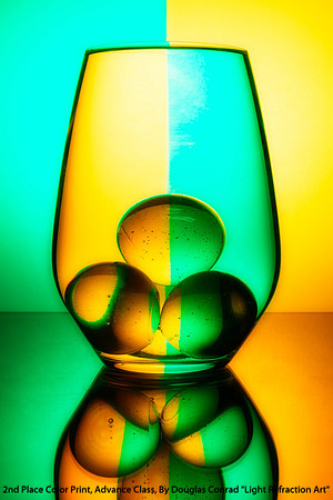2nd Place Color Print Advance Class By Douglas Conrad - "Light Refraction Art"