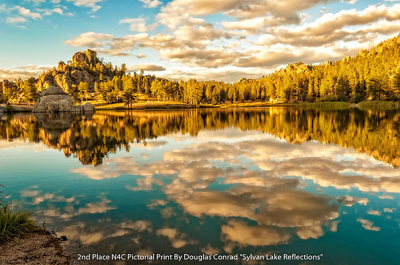 2nd Place N4C Pictorial Print By Douglas Conrad - "Sylvan Lake Reflections"