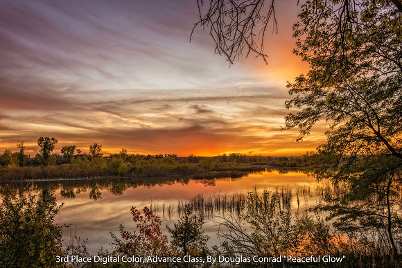 3rd Place Digital Color Advance Class By Douglas Conrad - "Peaceful Glow"