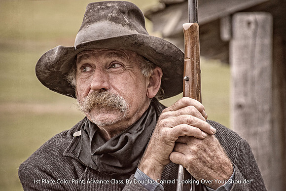 1st Place Color Print Advance Class By Douglas Conrad - "Looking Over Your Shoulder"