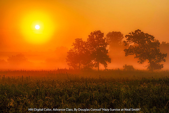 HM Digital Color Advance Class By Douglas Conrad - "Hazy Sunrise at Neal Smith"