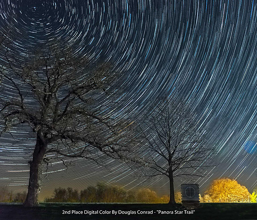 2nd Place Digital Color By Douglas Conrad - "Panora Star Trail"