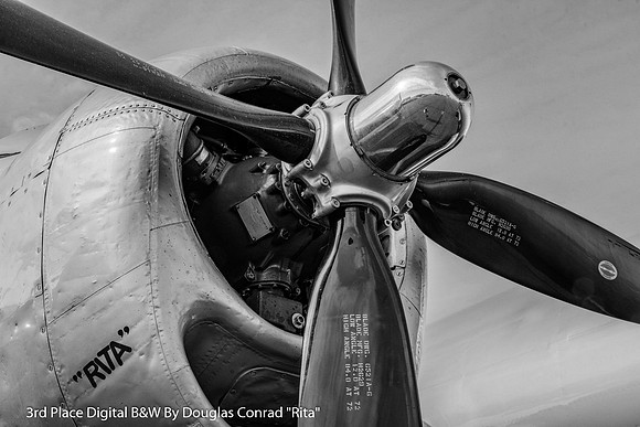3rd Place Digital B&W By Douglas Conrad "Rita"
