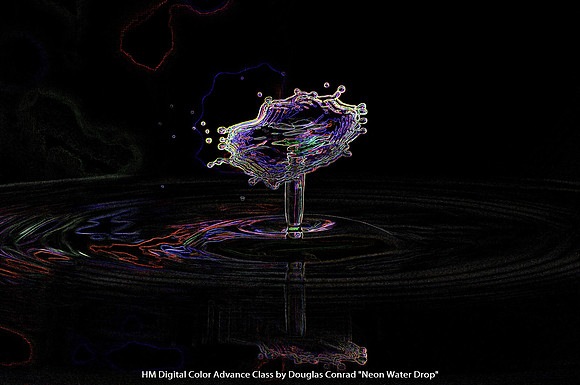 HM Digital Color Advance Class by Douglas Conrad - Neon Water Drop