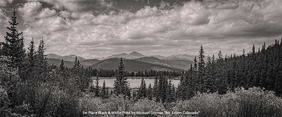 1st Place B&W Print by Michael Greiner - Mt. Evans Colorado