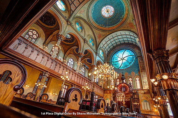1st Place Digital Color By Shane Monahan - "Synagogue in New York"