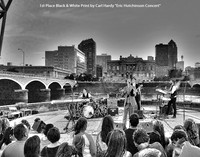 1st Place B&W Print by Carl Hardy - "Eric Hutchinson Concert"