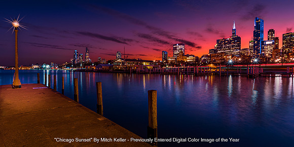 Chicago Sunset by Mitch Keller - Previously Entered Digital Color Image of the Year