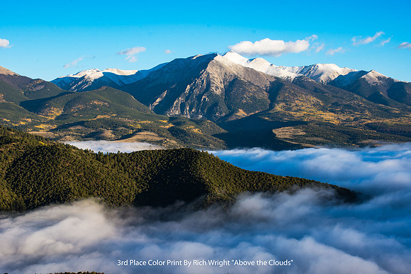 3rd Place Color Print By Rich Wright "Above the Clouds"