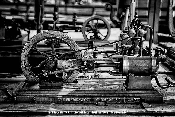 1st Place B&W Print By Michael Greiner "Push Me-Pull Me"