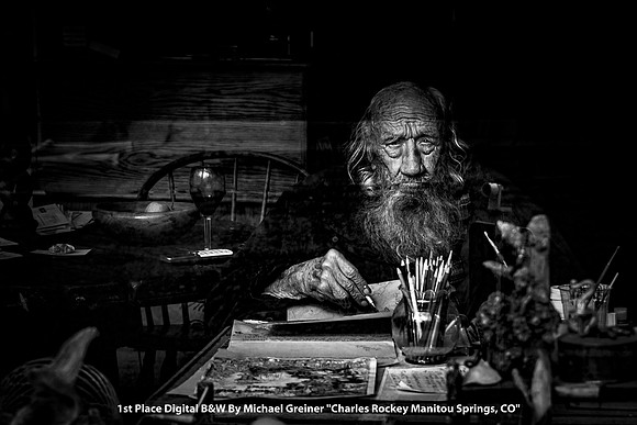 1st Place Digital B&W By Michael Greiner "Charles Rockey Manitou Springs, CO"