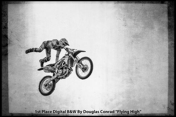 1st Place Digital B&W By Douglas Conrad - "Flying High"