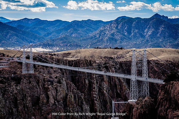 HM Color Print By Rich Wright "Royal Gorge Bridge"