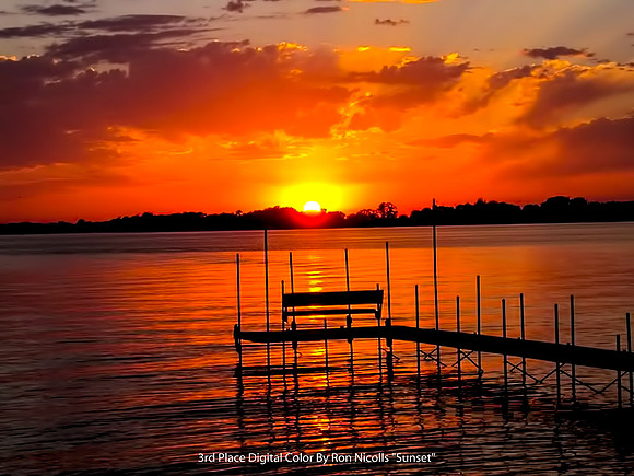 3rd Place Digital Color By Ron Nicolls "Sunset"