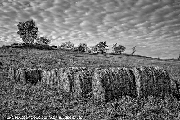 2ND PLACE BY DOUG CONRAD "HILLSIDE BALES"
