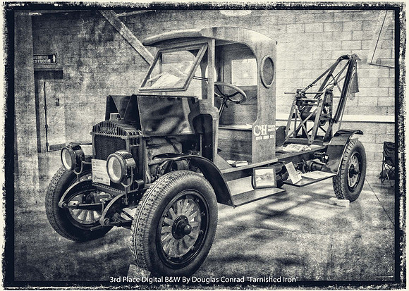 3rd Place Digital B&W By Douglas Conrad "Tarnished Iron"