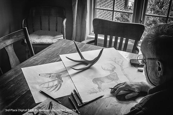 3rd Place Digital B&W By Michael Griener, "Bit Sketchy"