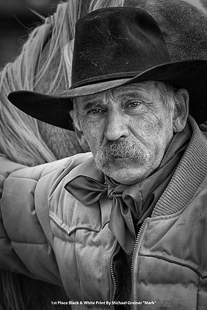 1st Place B&W Print By Michael Greiner - "Mark"