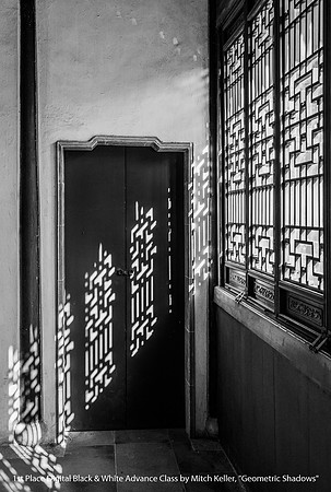 1st Place Digital B&W Advance Class By Mitch Keller - "Geometric Shadows"