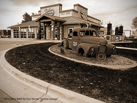HM Digital B&W By Ron Nicolls "Sickies Garage"