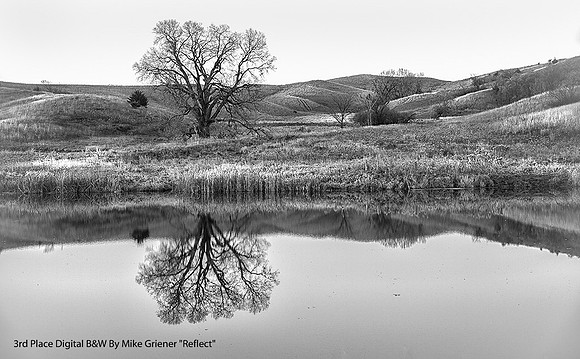 3rd Place Digital B&W By Mike Griener "Reflect"
