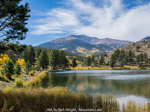 HM, BY RICH WRIGHT, "MOUNTAIN LAKE"