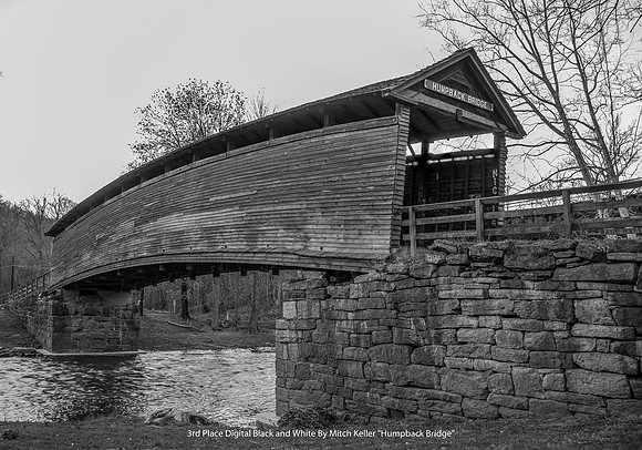 3rd Place Digital B&W By Mitch Keller - "Humpback Bridge"