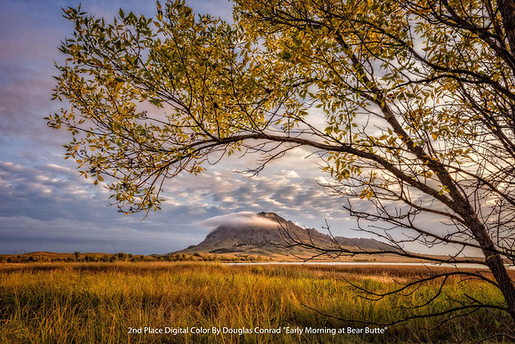 2nd Place Digital Color By Douglas Conrad - "Early Morning at Bear Butte"